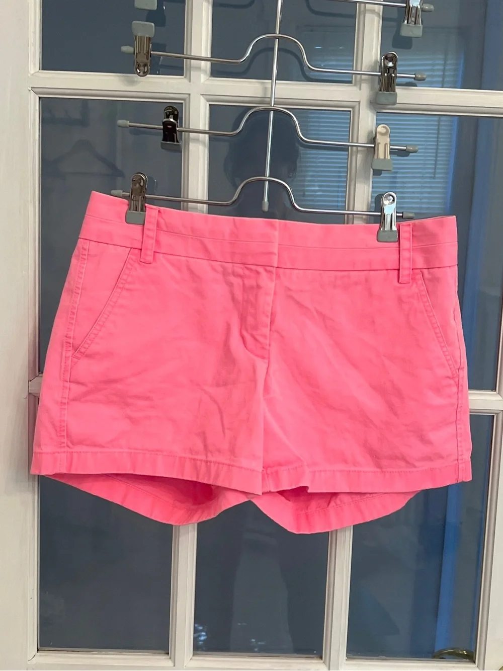 J. CREW Women's Bright Pink Chino Shorts Size 6